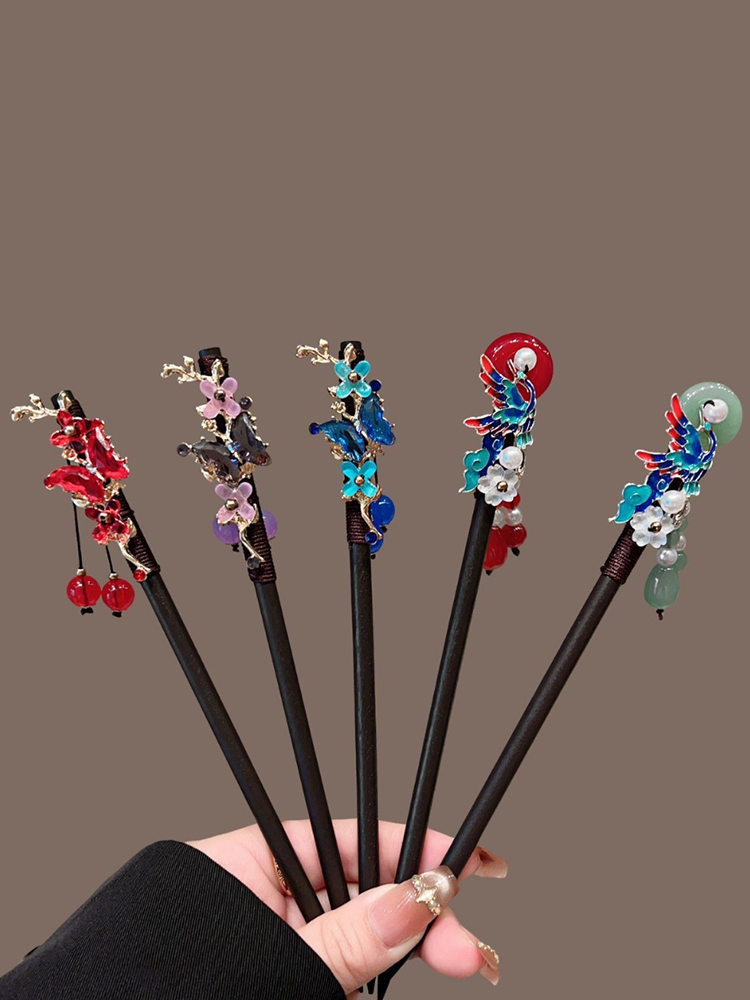Hanbok Hair Pin - 1pc Exquisite Fashion Vibrant Chinese Hair