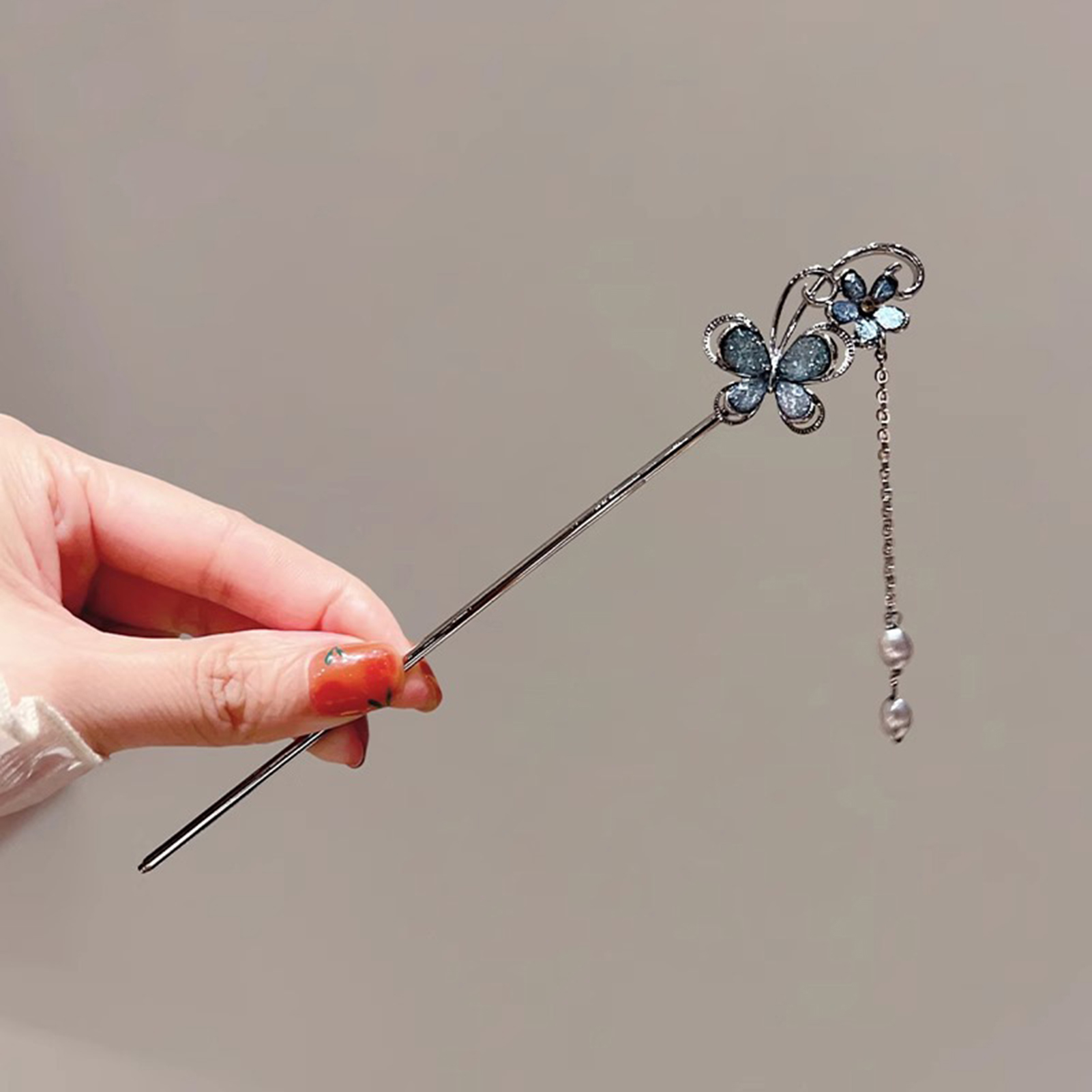 Butterfly Tassel Hairpin Hair  - đánh giá và giá Hanbok Hair Pin