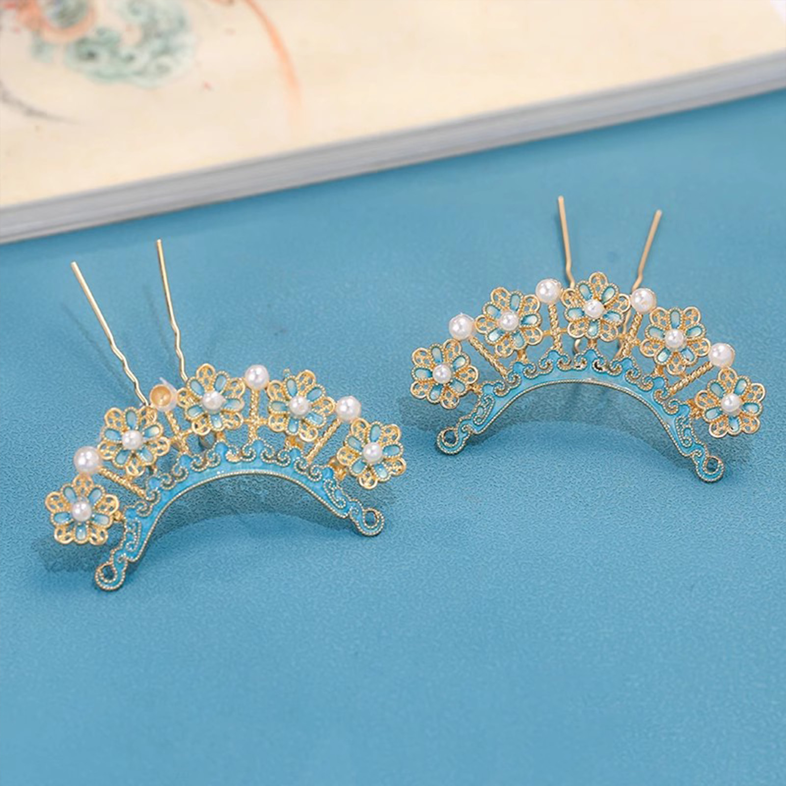 Traditional Enamel Hairpins wi - đánh giá và giá Hanbok Hair Pin