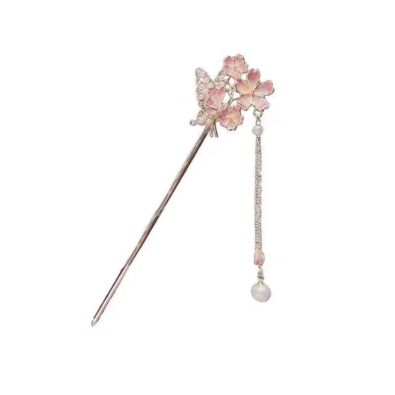 Sakura Hairpin with a High-End - đánh giá và giá Hanbok Hair Pin