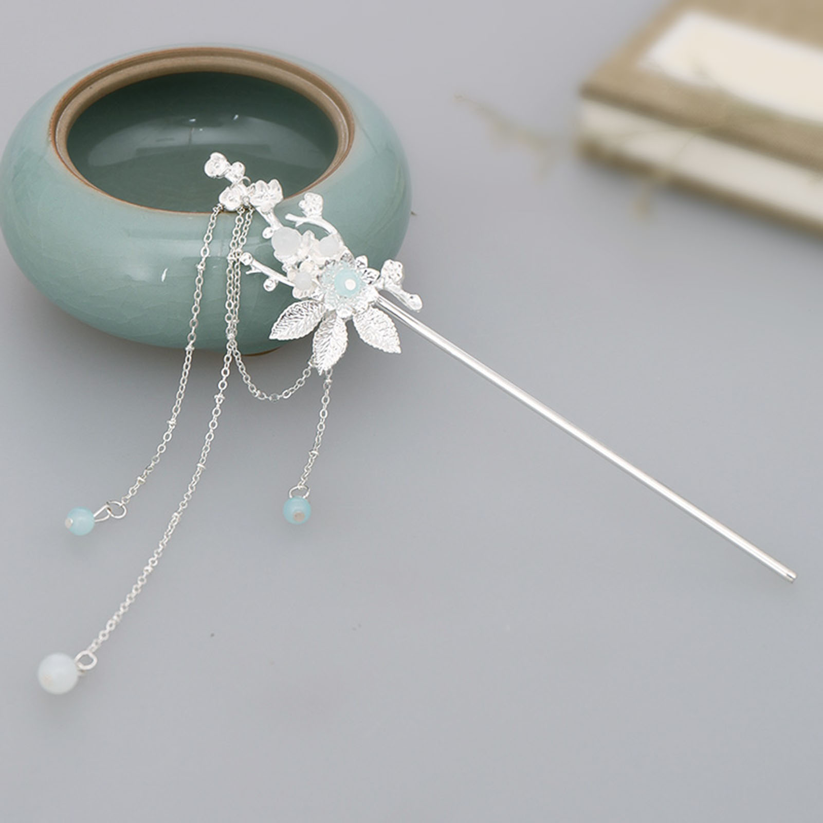 Chinese Style Alloy Hair Stick - đánh giá và giá Hanbok Hair Pin